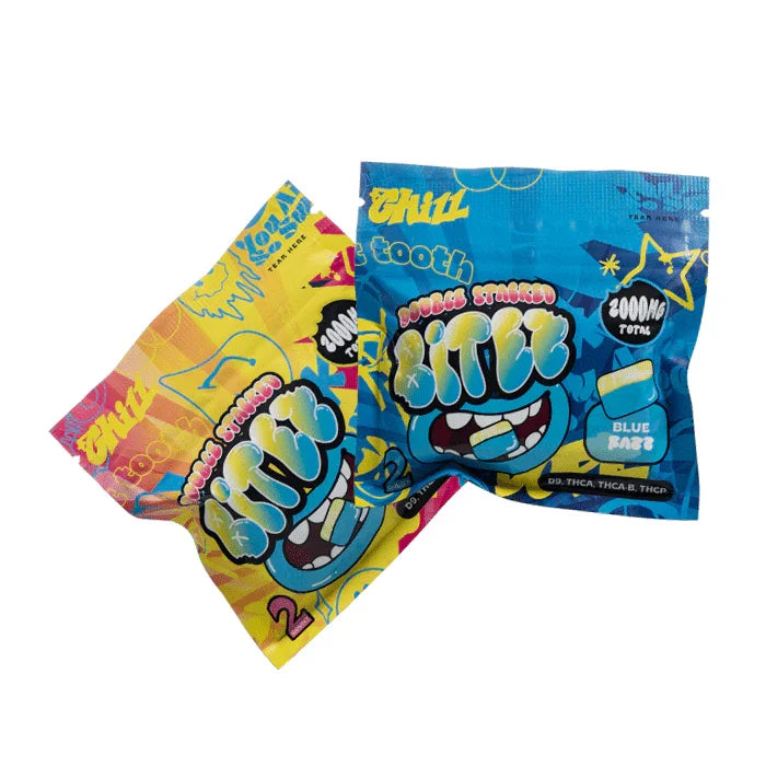 Double Stacked Bitez 2000mg 2pk Trippy Sugar Coastal Hemp Co