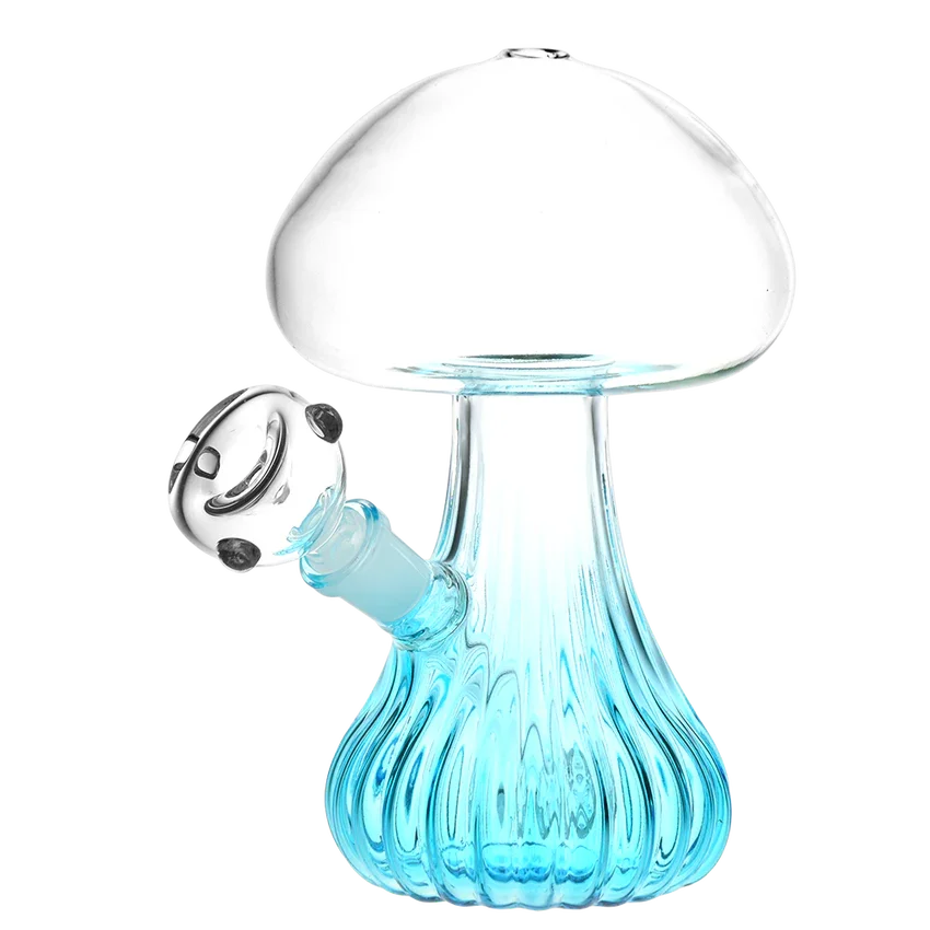Pluming Mushroom Glass Water Pipe | 7" | 14mm F Seshgear Coastal Hemp Co