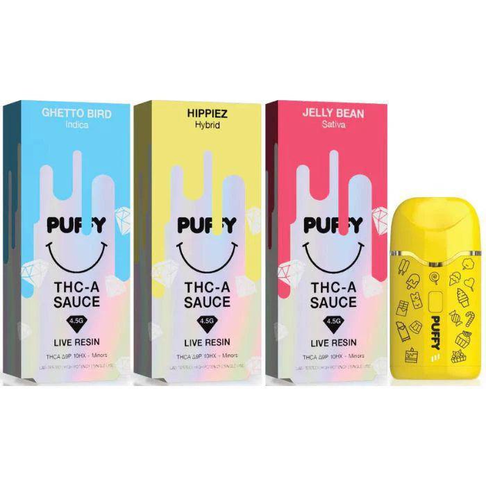 Puffy THCA Sauce Blend 4.5G Disposable Pen (5-Pack Display) - Coastal Hemp Co