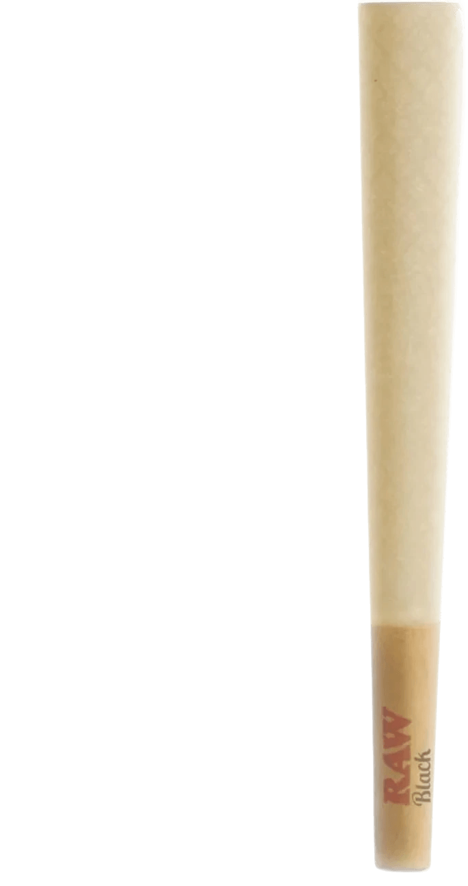 RAW Black Raw Classic Pre-rolled Cones 1-1/4 Packed  with Packing Tubes - Coastal Hemp Co