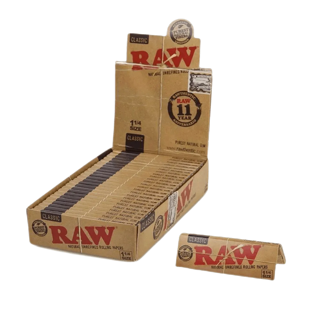 RAW - RAW Classic 1 1/4 Rolling Papers - Shop Coastal Hemp Co