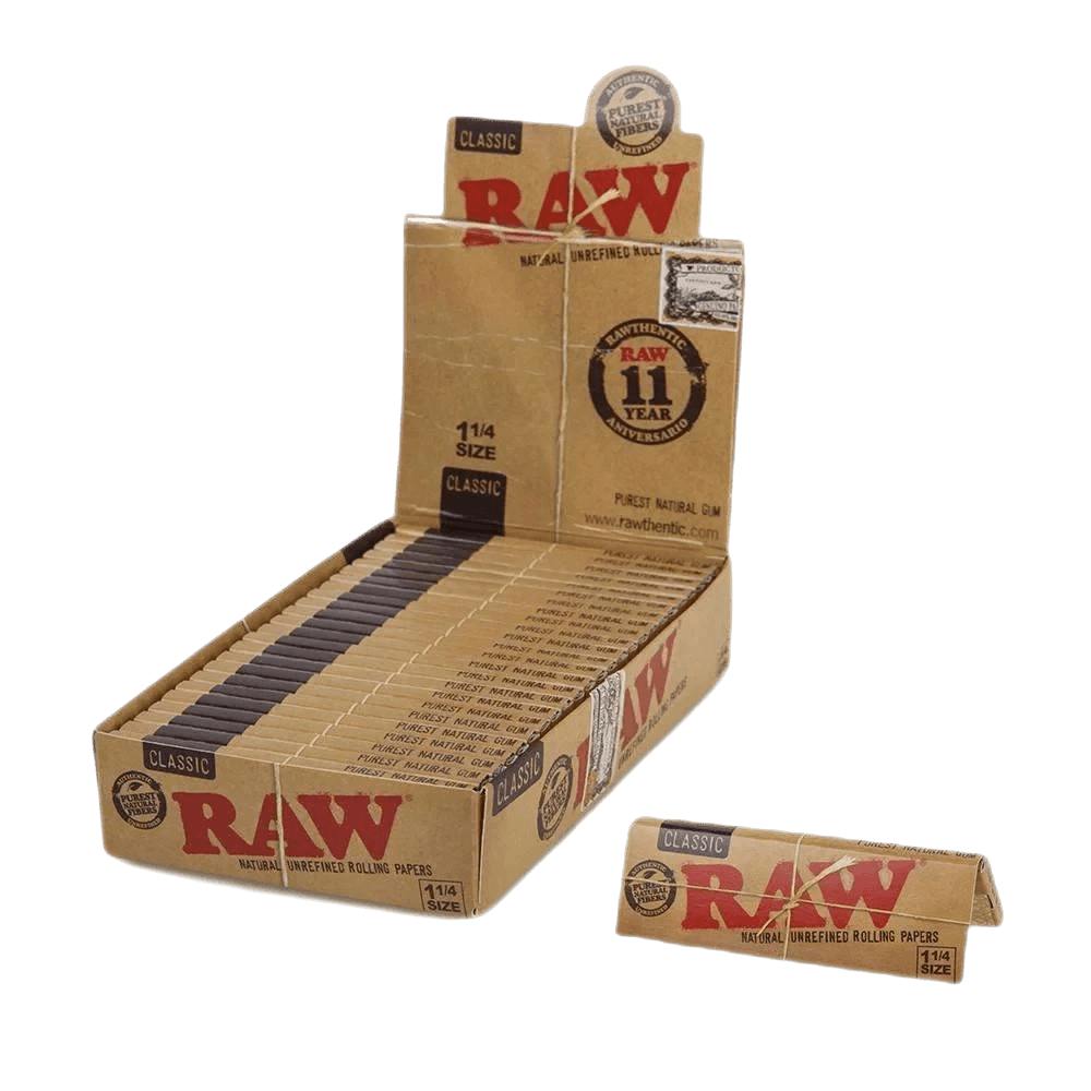 RAW - RAW Classic 1 1/4 Rolling Papers - Shop Coastal Hemp Co