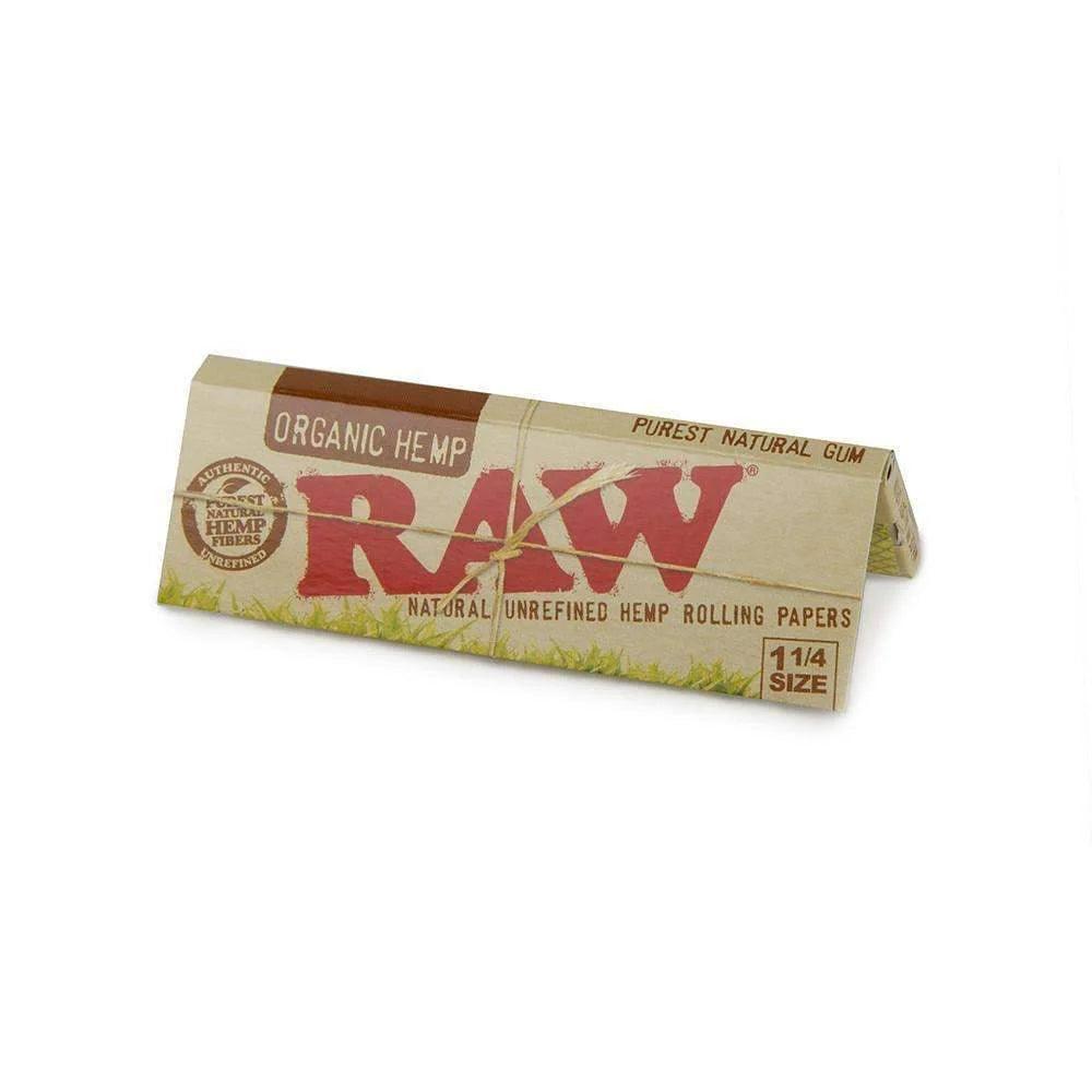 RAW Organic Hemp 1 1/4 Rolling Papers - Coastal Hemp Co