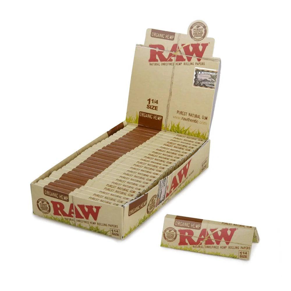 RAW Organic Hemp 1 1/4 Rolling Papers - Coastal Hemp Co