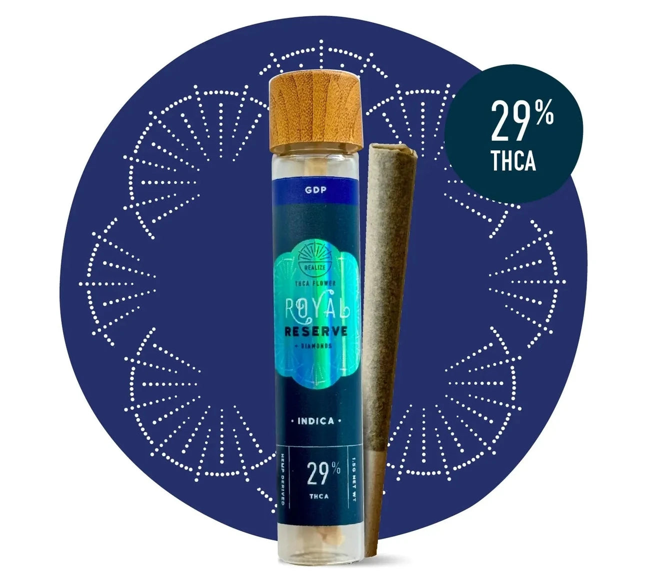 Realize Royal Reserve Pre-Roll with THCA 1.5g Realize Coastal Hemp Co