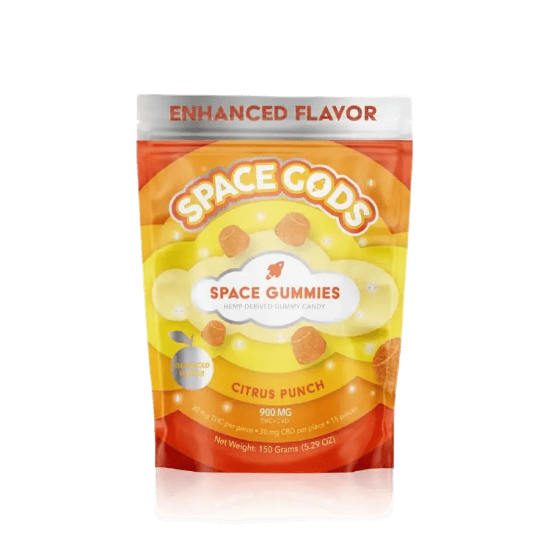 Space Gods Space Gummies - Mega Dose | THC + CBD – 15pc - Coastal Hemp Co