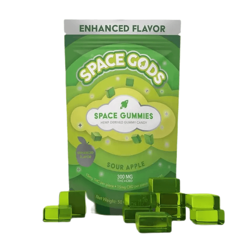 Space Gods Space Gummies – Regular Dose | THC + CBD – 10pc - Coastal Hemp Co