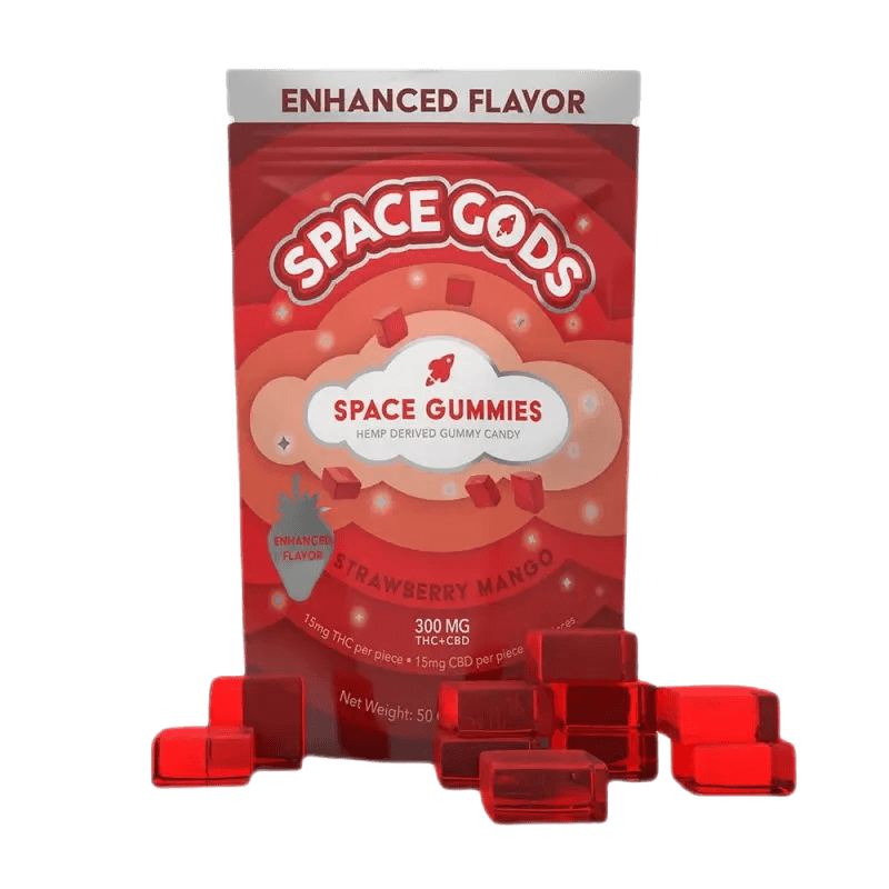 Space Gods Space Gummies – Regular Dose | THC + CBD – 10pc - Coastal Hemp Co