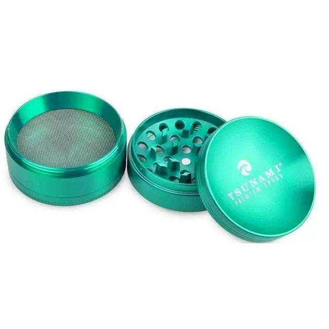 Tsunami - Tsunami Dry Herb Grinder 4-Piece Medium (63 mm) - Shop Coastal Hemp Co