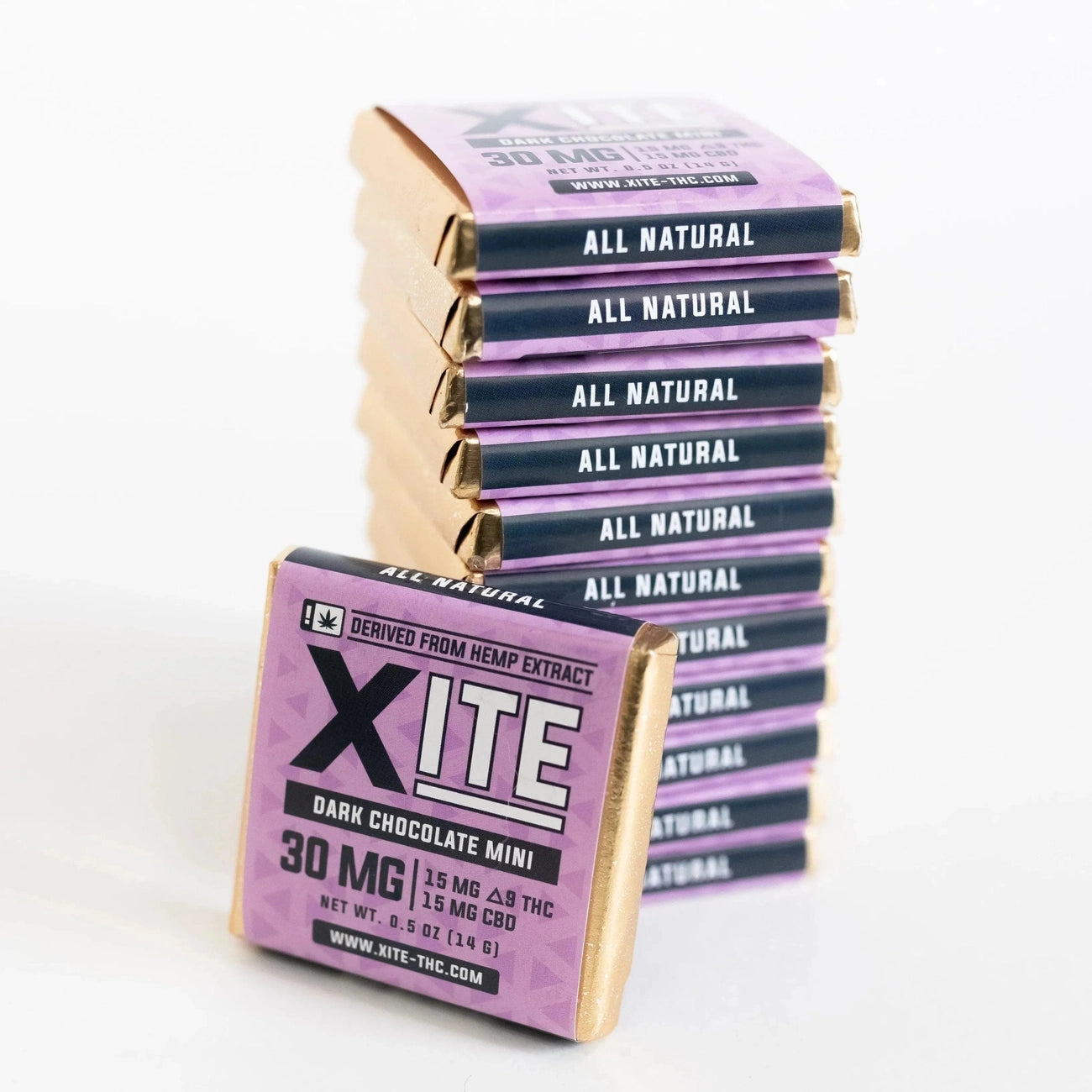 XITE - D9 Chocolate Minis - 15MG D9/15MG CBD - Coastal Hemp Co