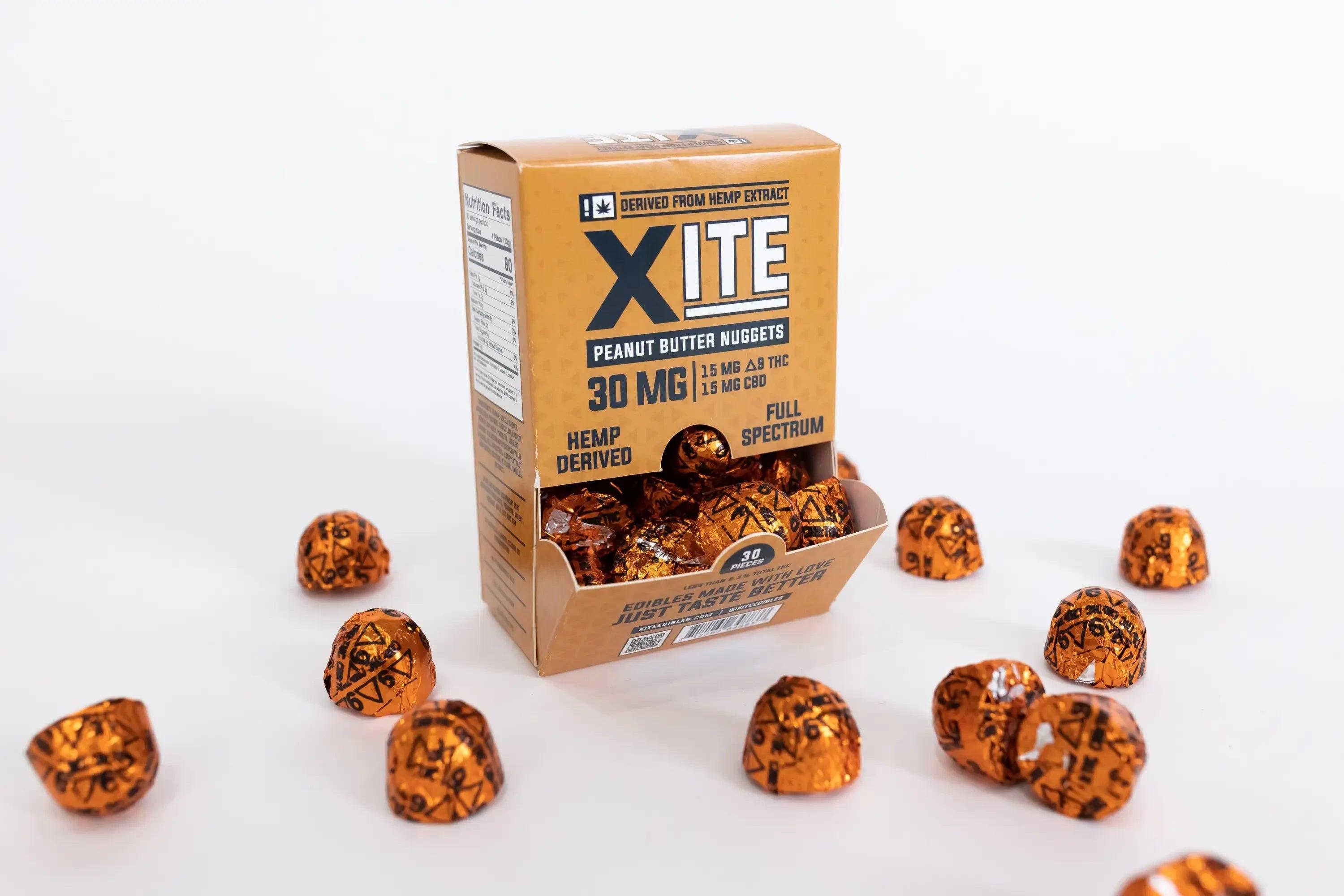 XITE - Xite D9 Peanut Butter Nuggets (30mg) - Shop Coastal Hemp Co