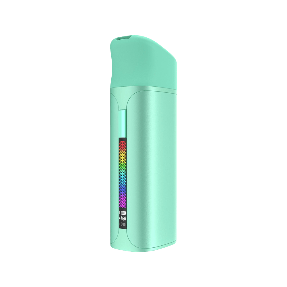 Mint Green Yocan Black Pocket concentrate vaporizer with LED display at Coastal Hemp Co