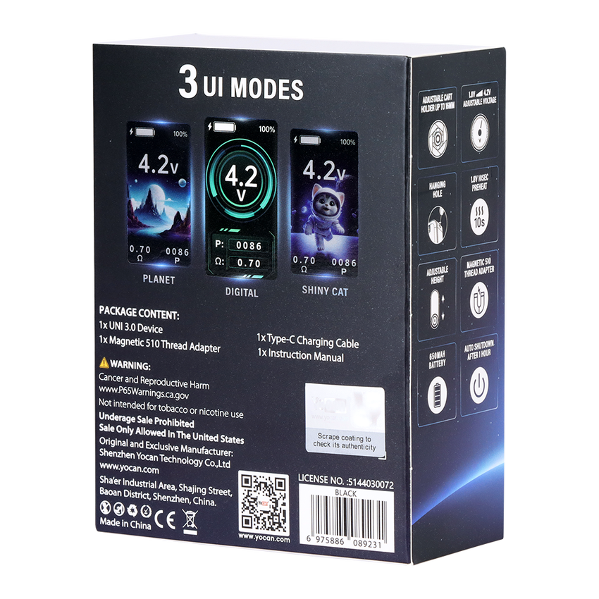 Yocan UNI 3.0 Universal Box Mod | 650mAh