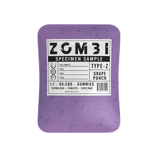Zombi 500mg D9:CBD Gummies - Coastal Hemp Co