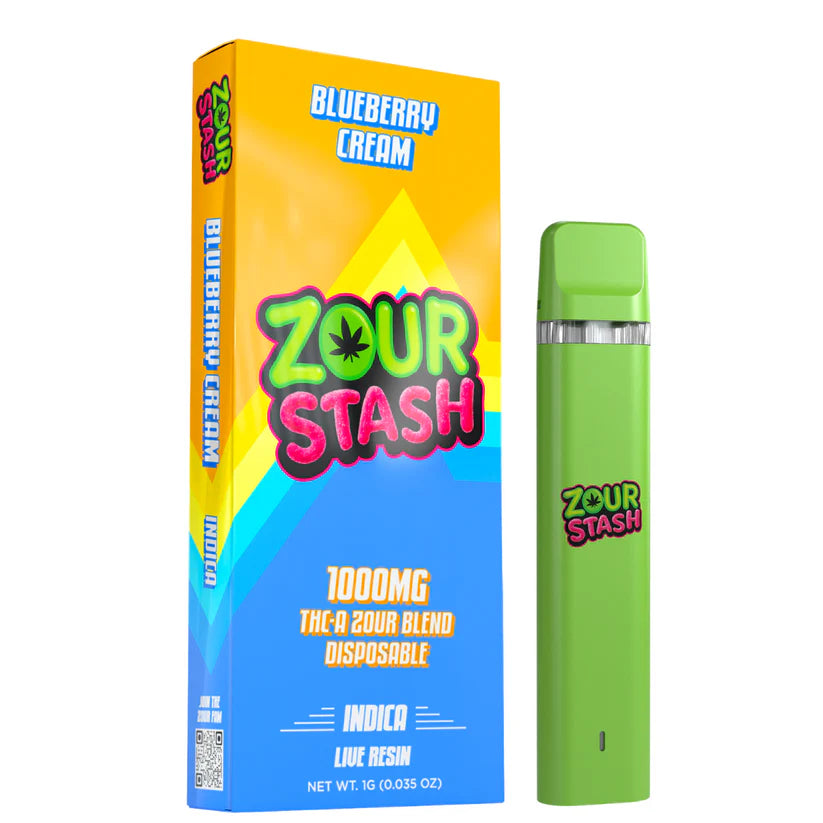 Zour Stash THCA Live Resin Disposable 1G Ice Kream Coastal Hemp Co