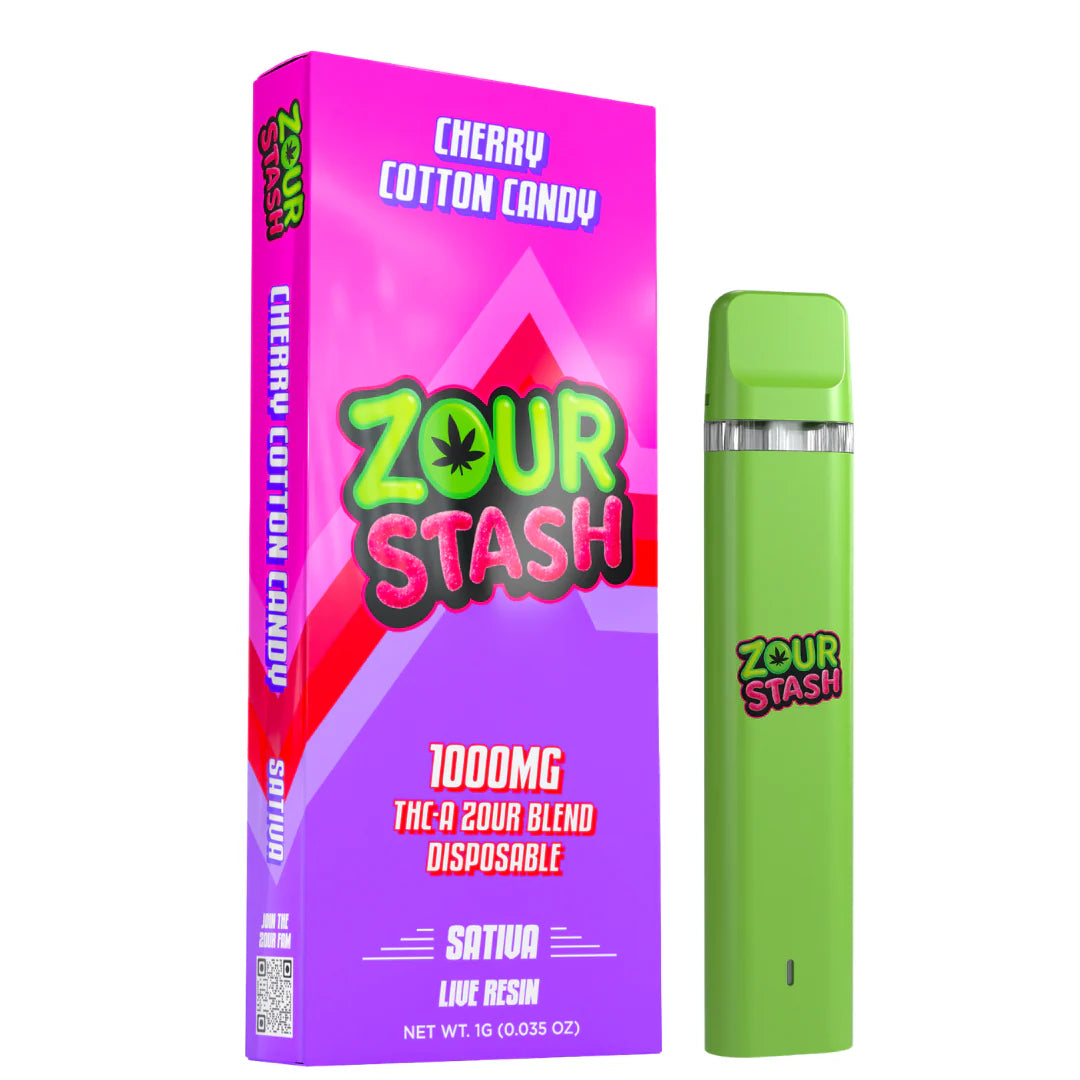 Zour Stash THCA Live Resin Disposable 1G Ice Kream Coastal Hemp Co