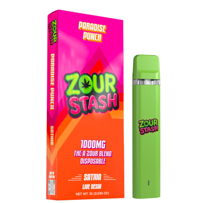 Zour Stash THCA Live Resin Disposable 1G Ice Kream Coastal Hemp Co