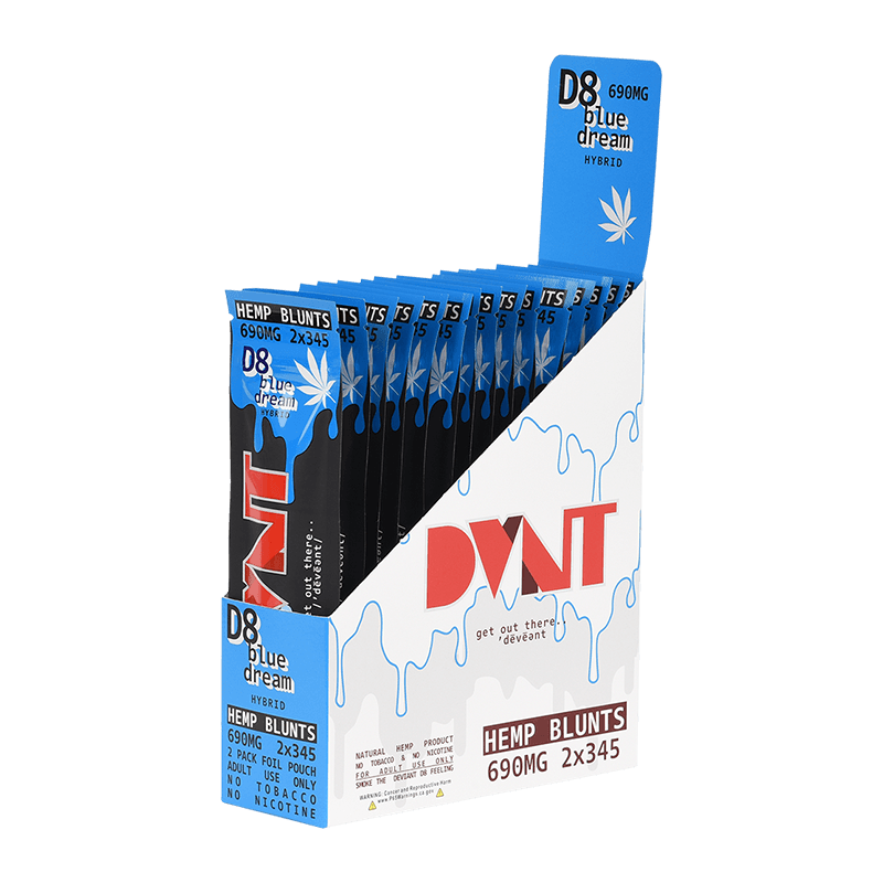 DVNT Delta 8 Pre-Rolled Blunts 2 Pack 690 mg - Coastal Hemp Co - Coastal Hemp Co