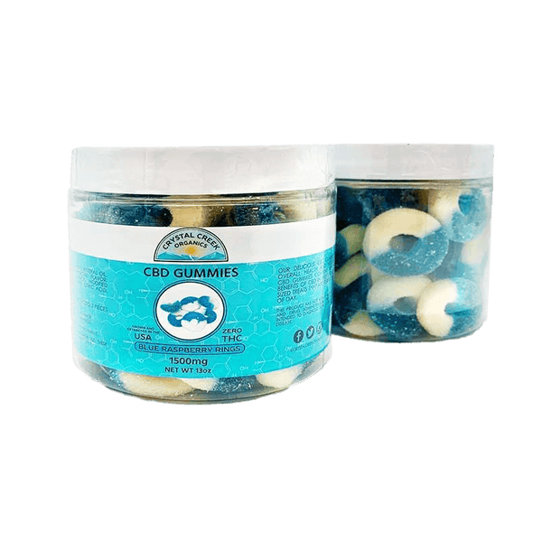 Blue Raspberry CBD-infused Gummy Rings - Coastal Hemp Co - Coastal Hemp Co