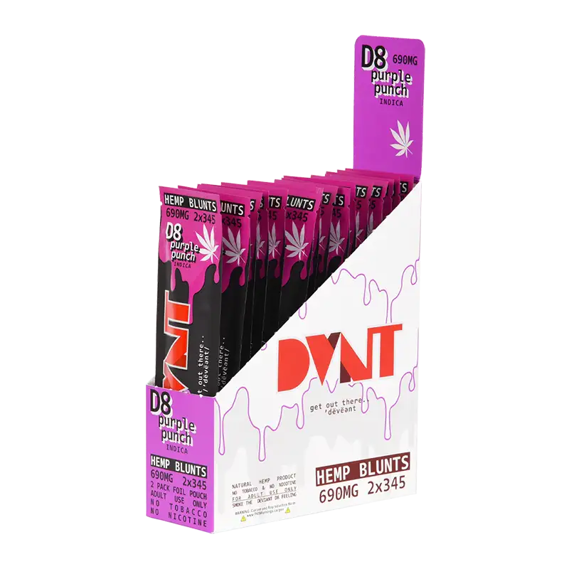 DVNT Delta 8 Pre-Rolled Blunts 2 Pack 690 mg - Coastal Hemp Co - Coastal Hemp Co
