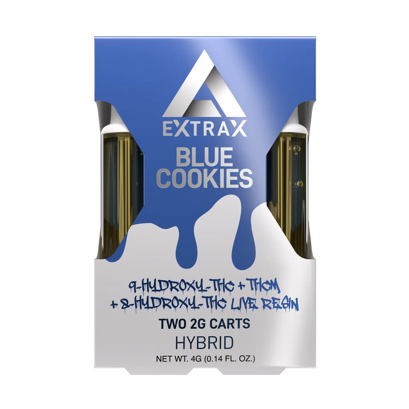 Blue Cookies HXY9-THC + THCM + HXY8-THC Live Resin 2G Cartridge – 2 Pack