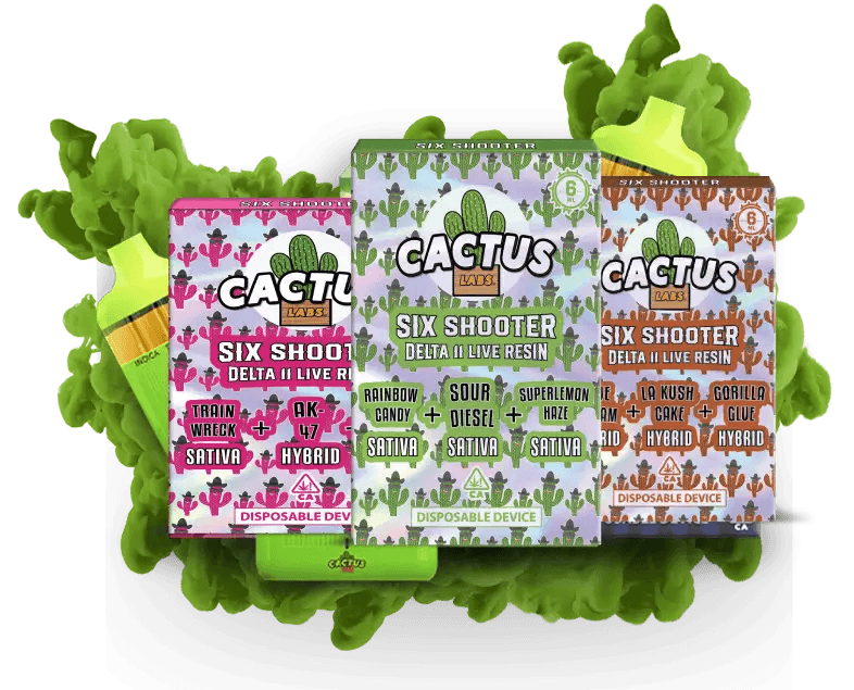 Cactus Labs Six Shooter D11 + Live Resin Disposable 6G Device - Coastal Hemp Co